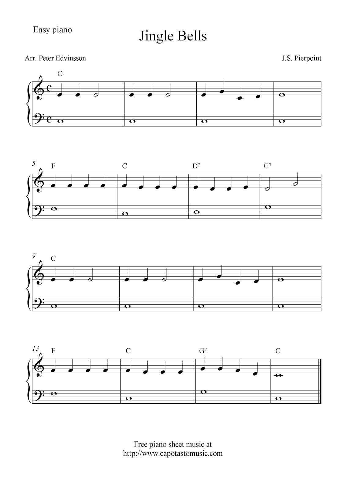 Free Printable Sheet Music Piano