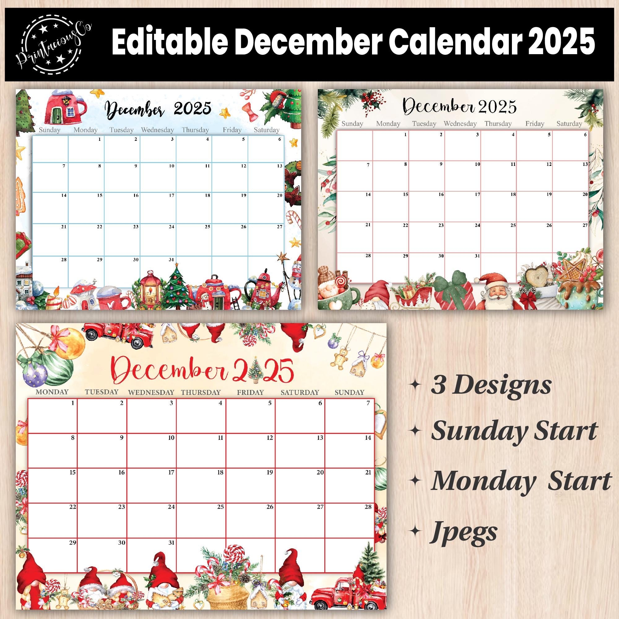 Editable December 2025 Calendar Printable Wall Calendar 2025 Fillable Monthly Planner Sunday Monday Start Kids Calendar 2025 Etsy Editable December 2025 Calendar Printable Wall Calendar 2025 Fillable Monthly Planner Sunday Monday Start Kids Calendar 2025 Etsy