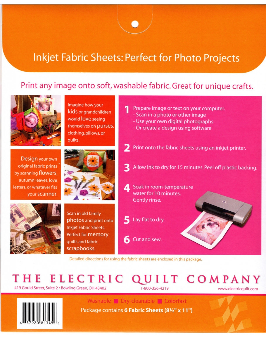 Eq Printable Fabric Sheets