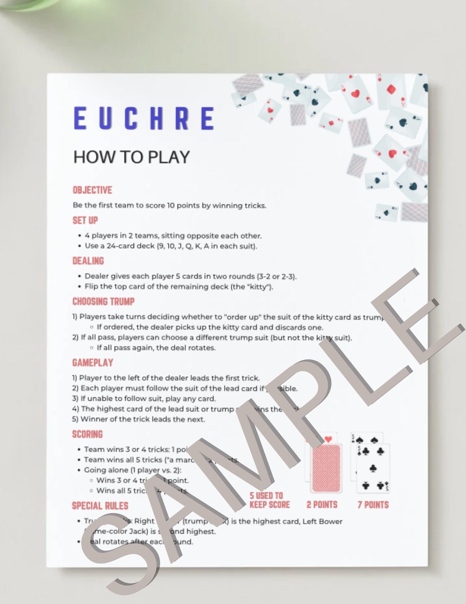 Euchre Rules Printable Guide Simple Game Rules Cheat Sheet Digital Download For Beginners experts Etsy Canada Euchre Rules Printable Guide Simple Game Rules Cheat Sheet Digital Download For Beginners experts Etsy Canada