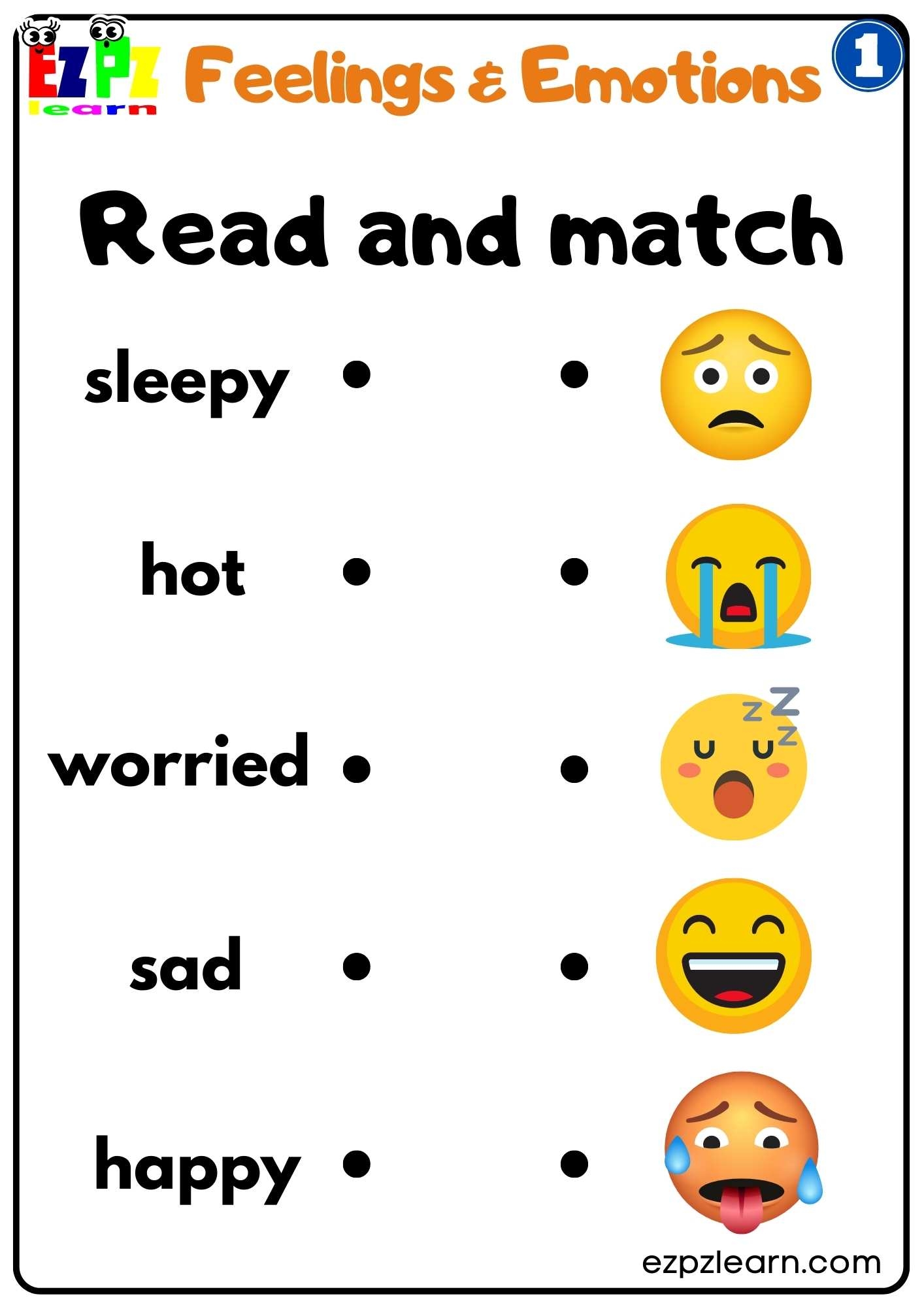 Emotions Worksheets Printable