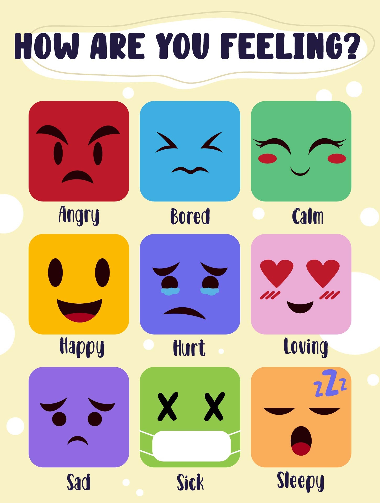 Feelings Chart 20 Free PDF Printables Printablee