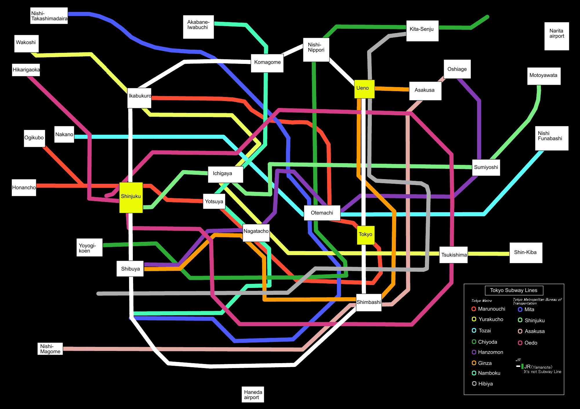 Printable Tokyo Train Map Printable Tokyo Train Map