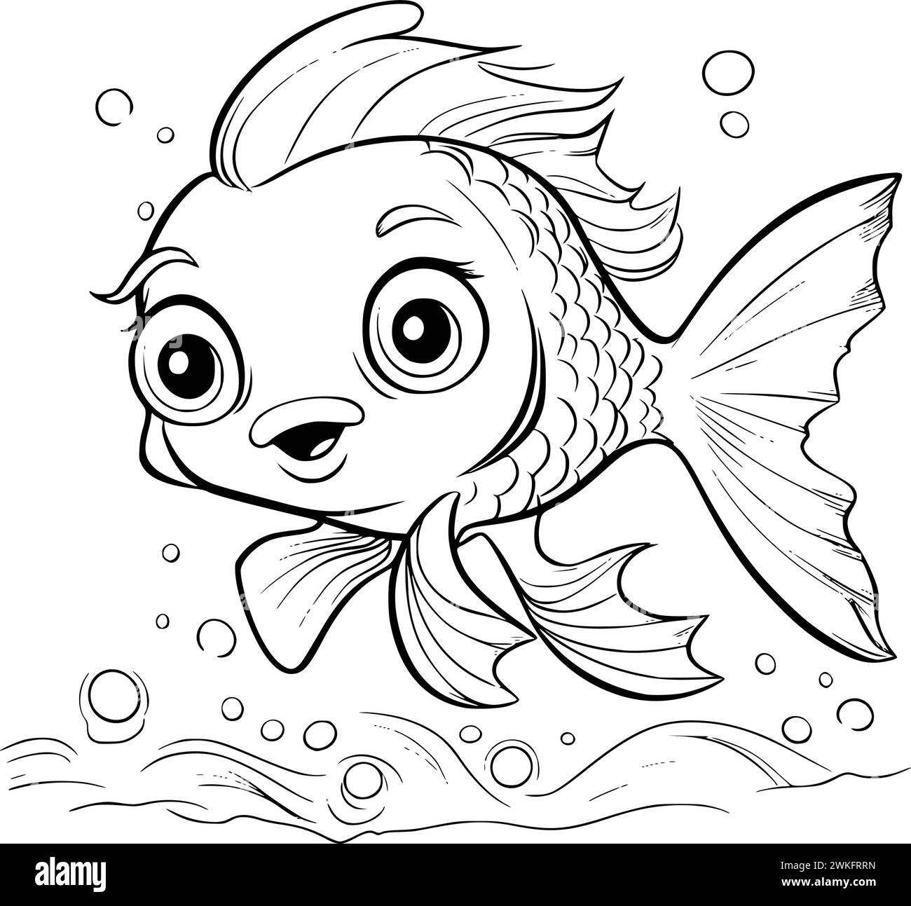 Fish Coloring Pages Free Printable Hi res Stock Photography And Images Alamy