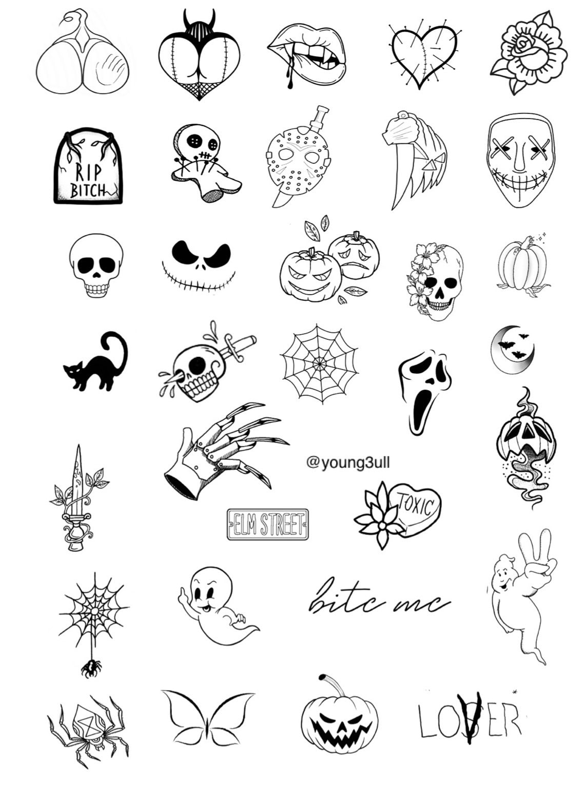 Printable Tattoo Flash Sheets
