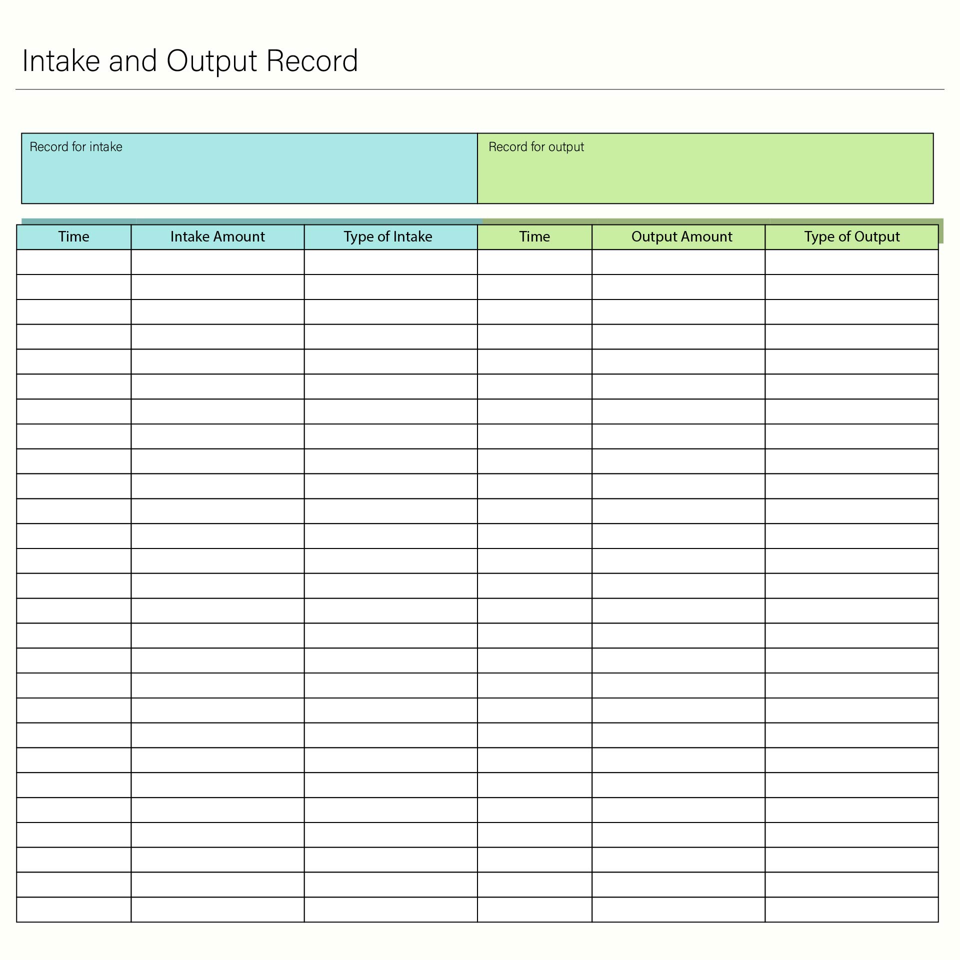 Fluid Intake Charts 10 Free PDF Printables Printablee