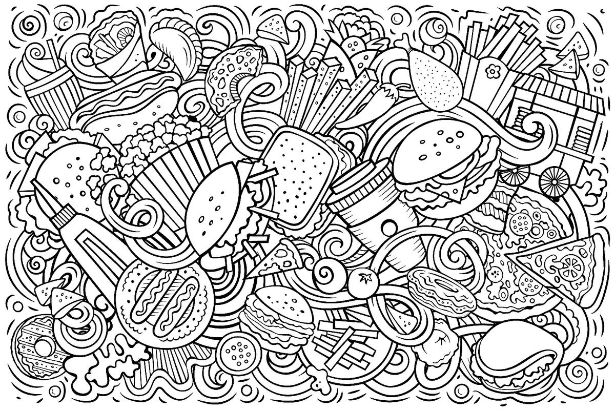 Food Coloring Pages 20 Free Printable Coloring Pages Of Food That Will Make Your Stomach Growl Printables 30Seconds Mom