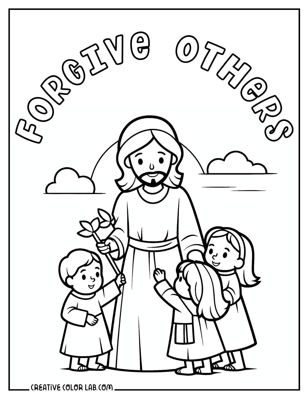 Forgiveness Coloring Pages PDFs Free Printables