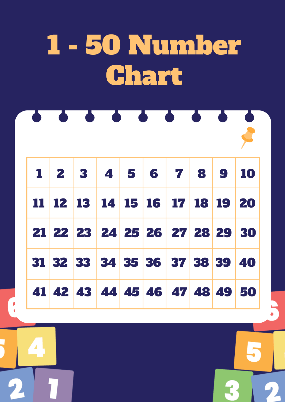 1 50 Chart Printable