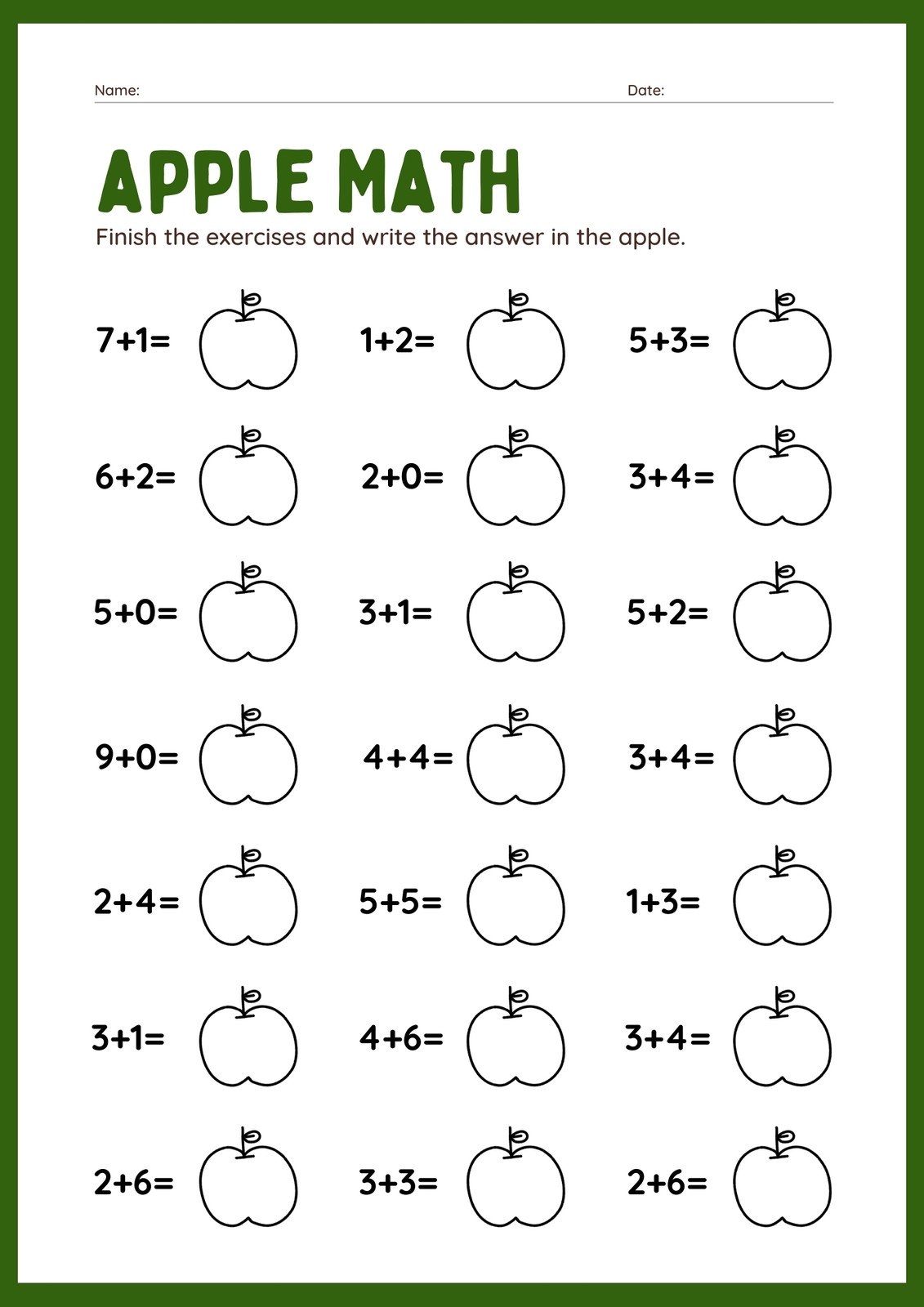 Free 1st Grade Math Worksheet Templates To Customize Canva Free 1st Grade Math Worksheet Templates To Customize Canva