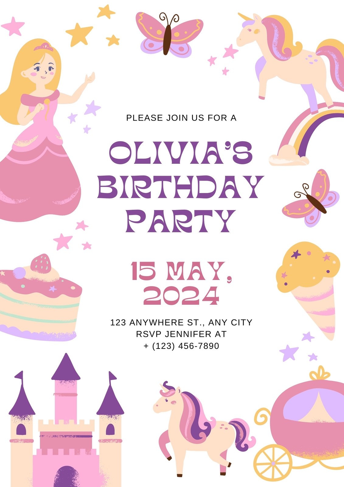 Free And Customizable Princess Templates