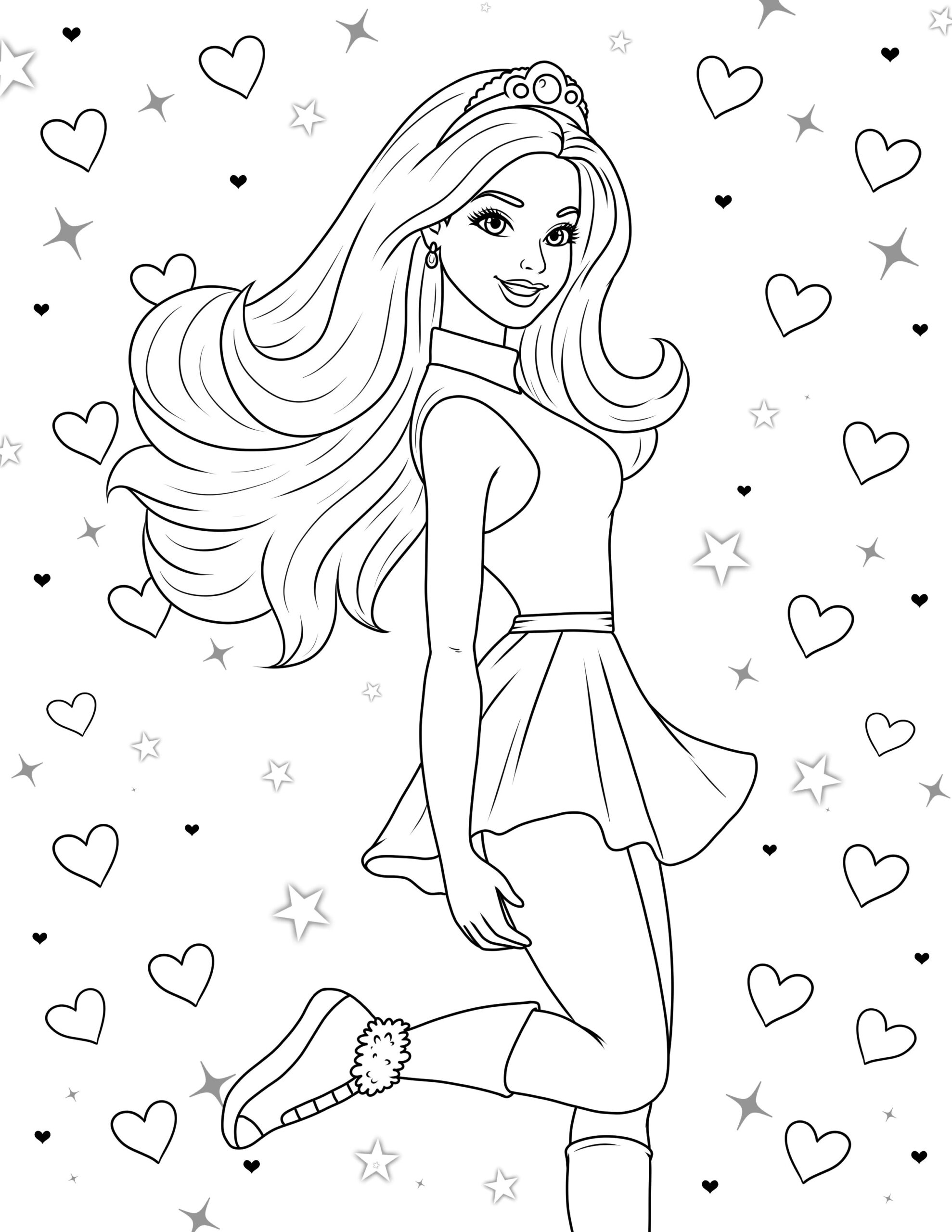 Free Barbie Coloring Pages