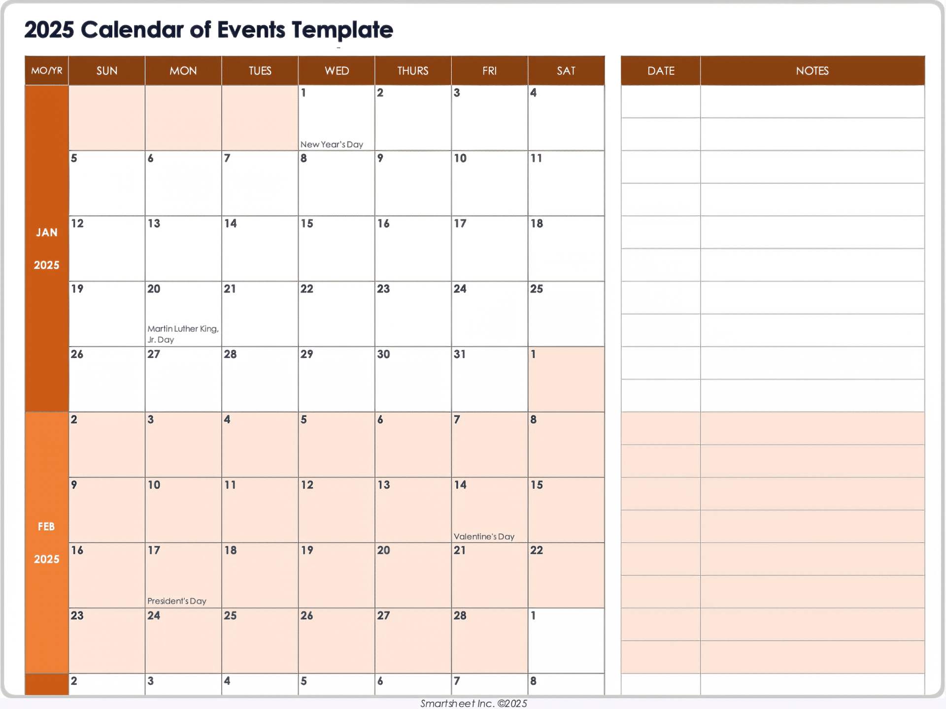 Free Calendar Templates All Formats