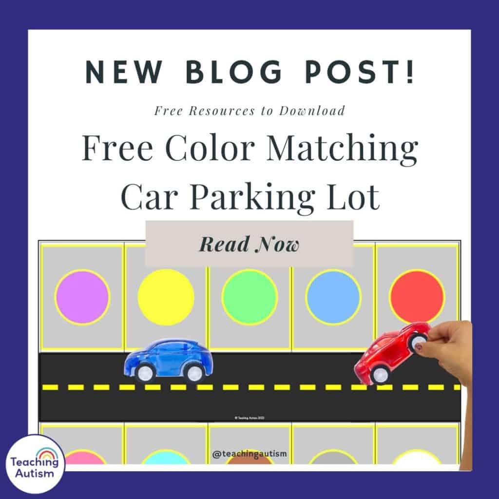 Free Color Matching Car Park Teaching Autism