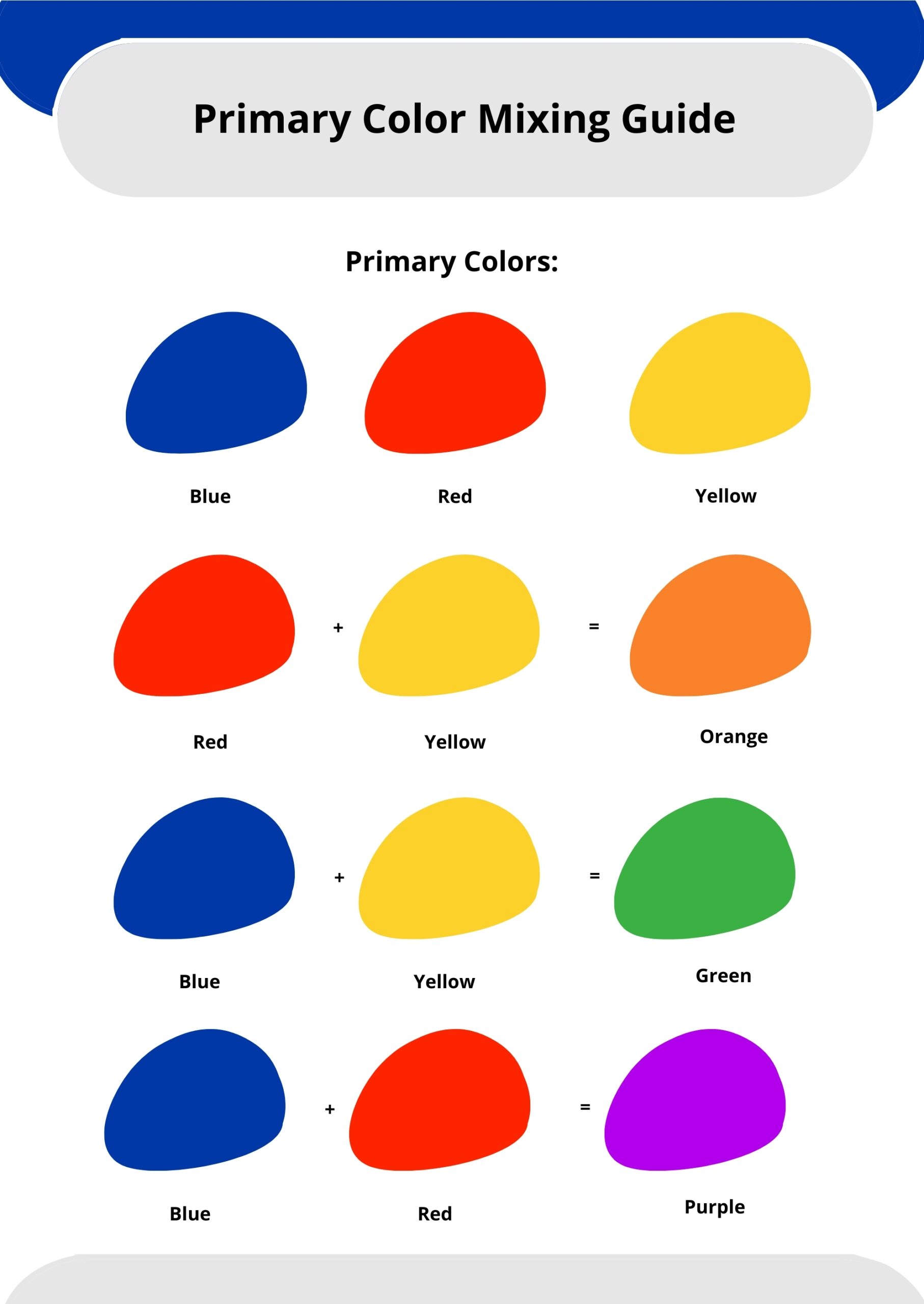 Free Color Mix Chart Templates Editable And Printable Free Color Mix Chart Templates Editable And Printable