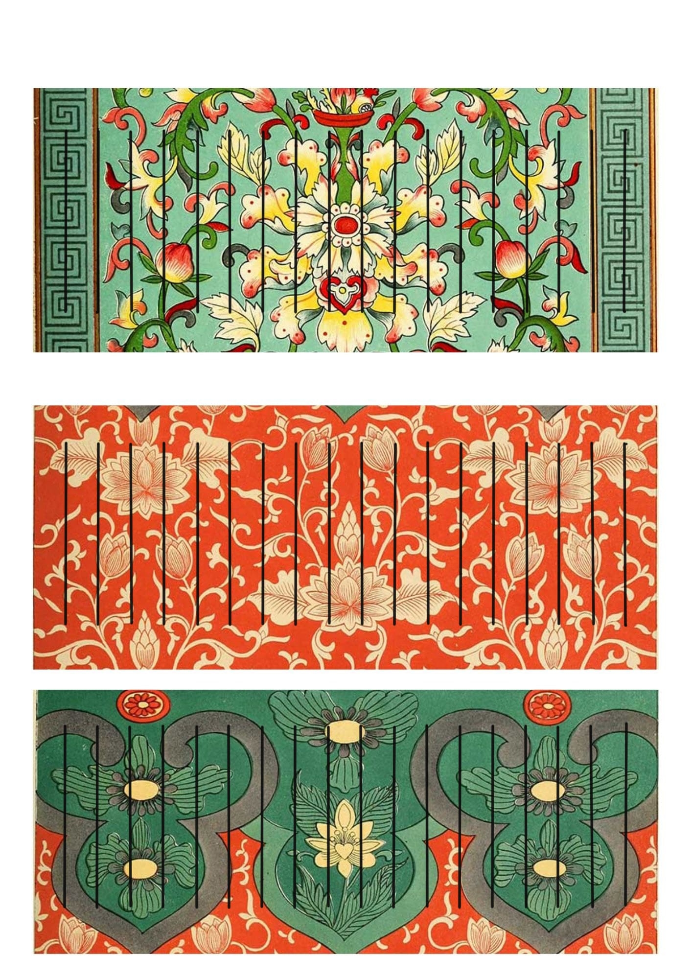 Free Colourful Chinese Printable Paper Lantern Templates Pillar 