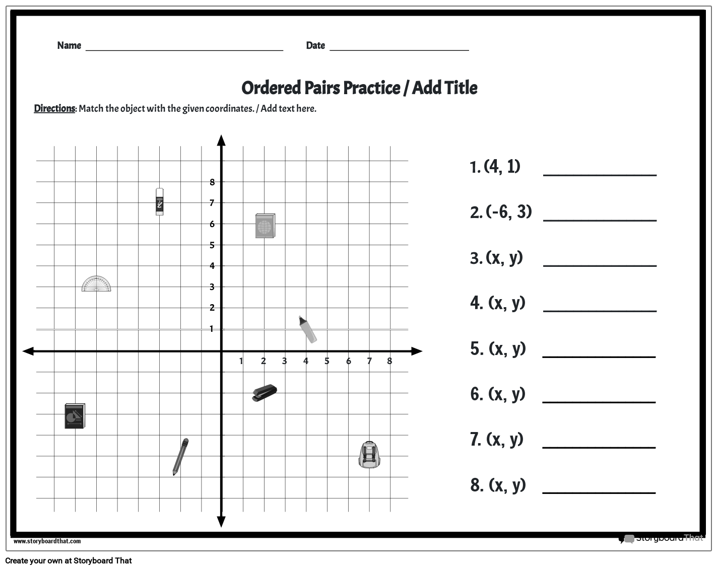 Free Coordinate Plane Worksheet Easy Graphing Free Coordinate Plane Worksheet Easy Graphing