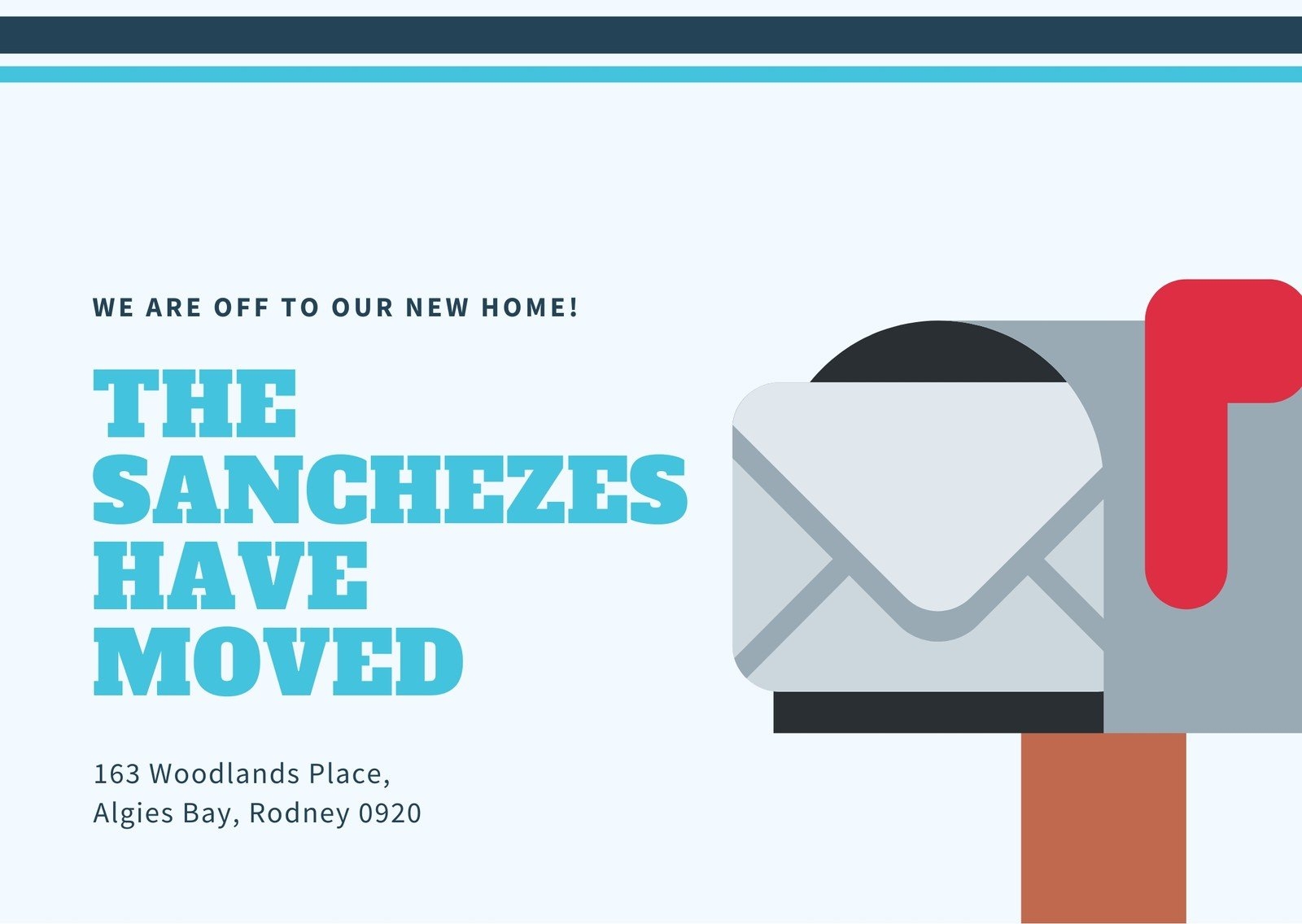 Free Custom Printable Change Of Address Card Templates Canva Free Custom Printable Change Of Address Card Templates Canva