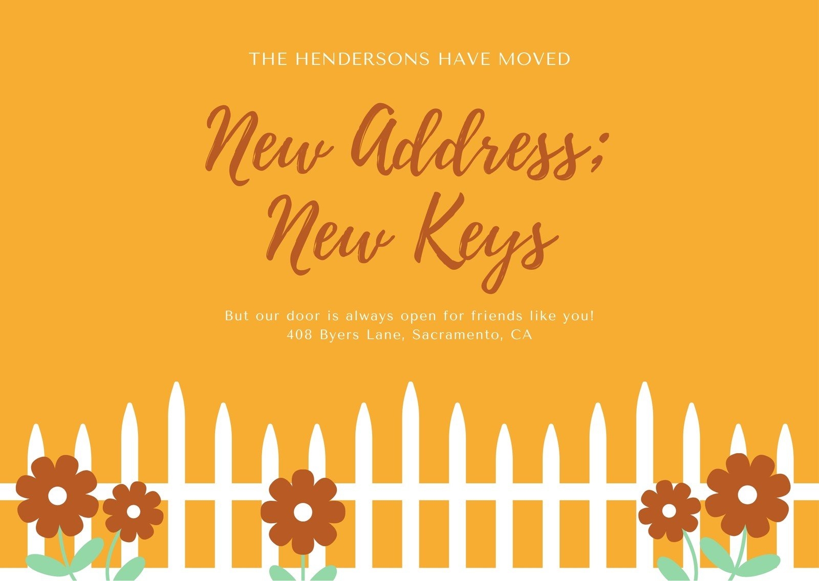 Free Custom Printable Change Of Address Card Templates Canva Free Custom Printable Change Of Address Card Templates Canva