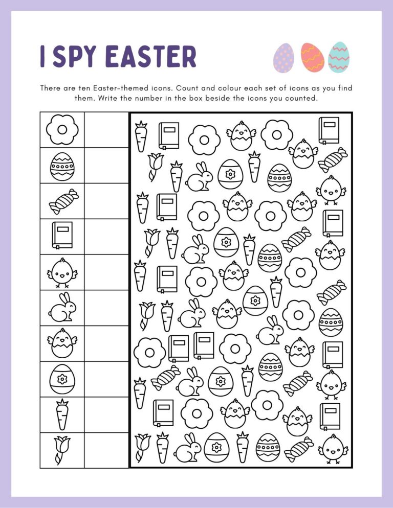Free Custom Printable Easter Worksheet Templates Canva