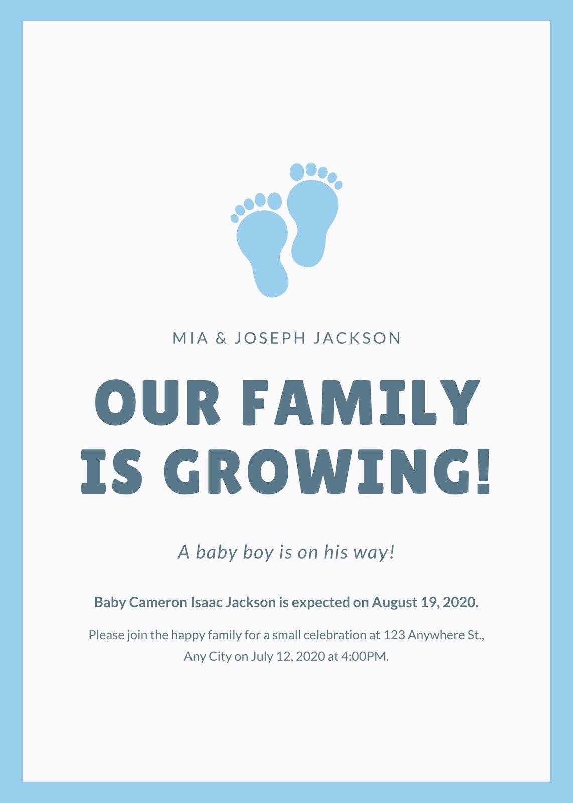 Free Custom Printable Pregnancy Announcement Templates Canva