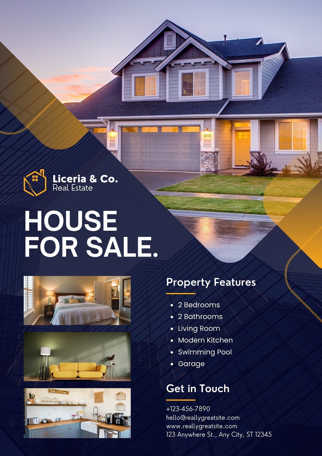 Free Custom Printable Real Estate Flyer Templates Canva