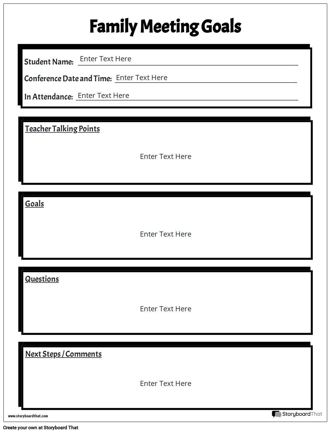 Free Customizable Parent Teacher Conference Templates
