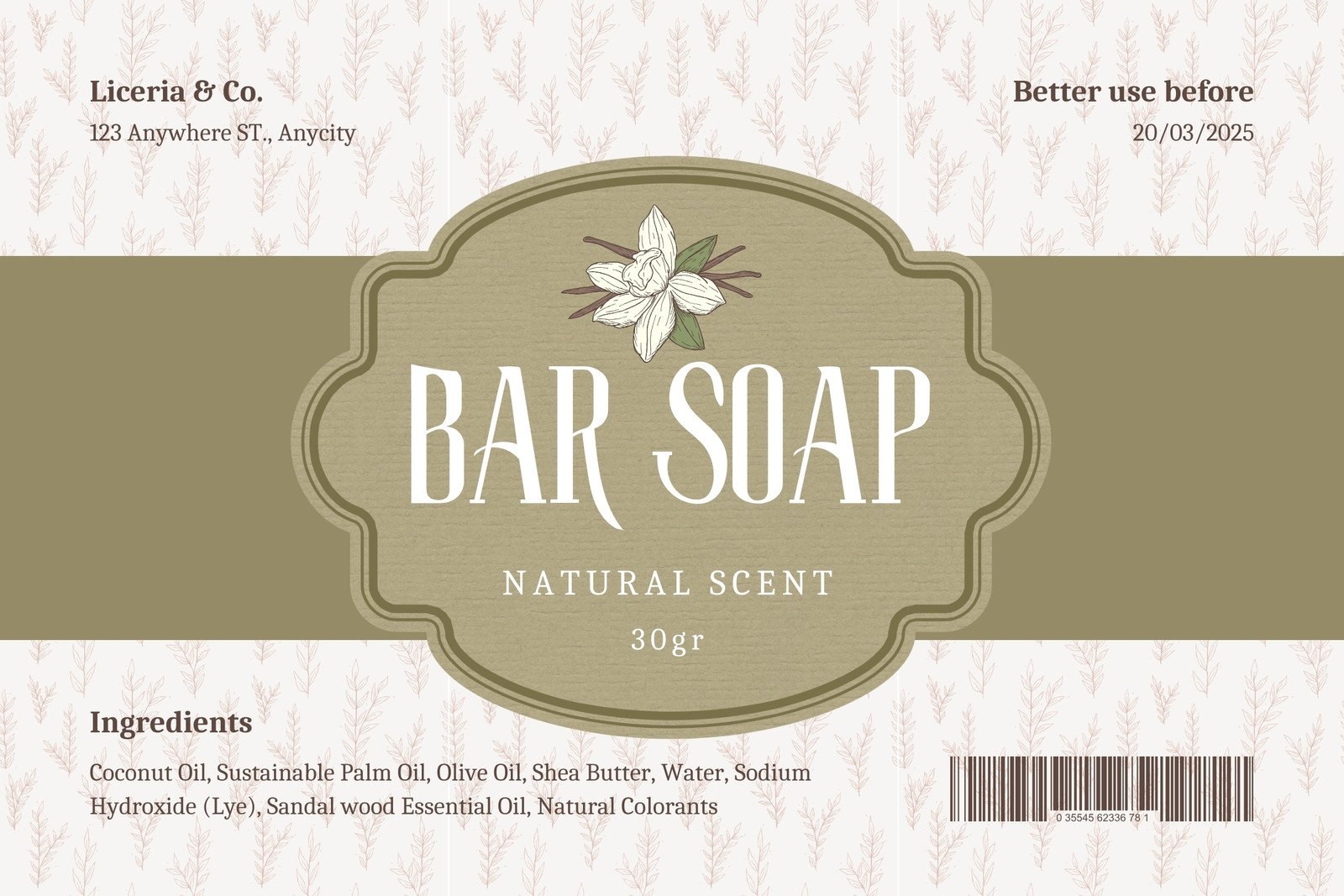 Free Printable Soap Band Label Templates