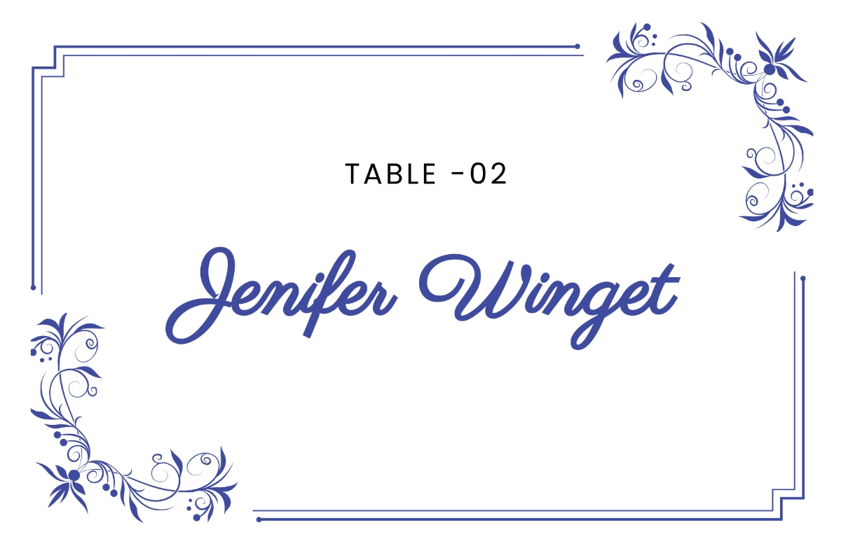 Free Printable Seating Cards Template