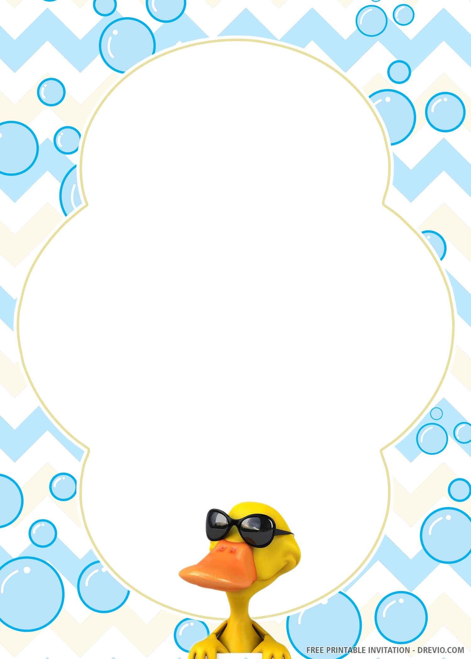 Free Printable Rubber Ducky Template