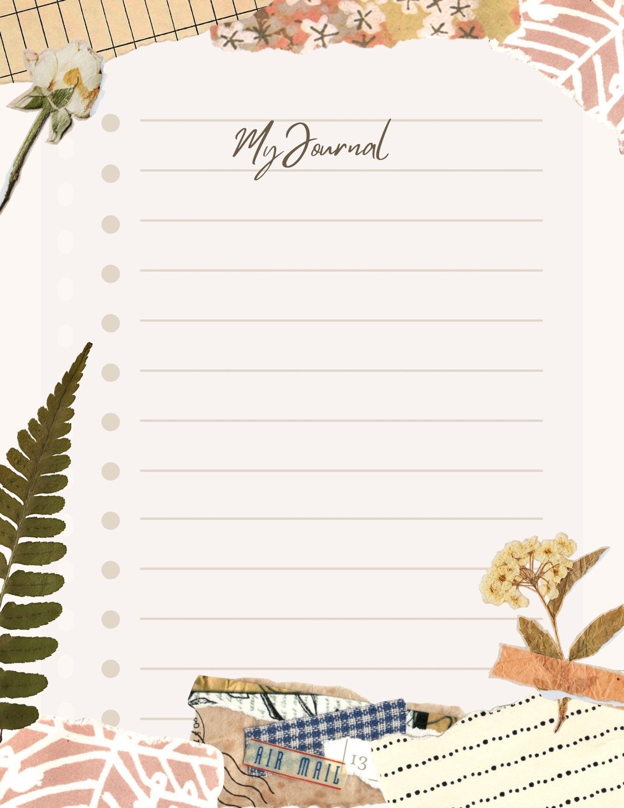 Free Editable And Printable Journal Templates Canva