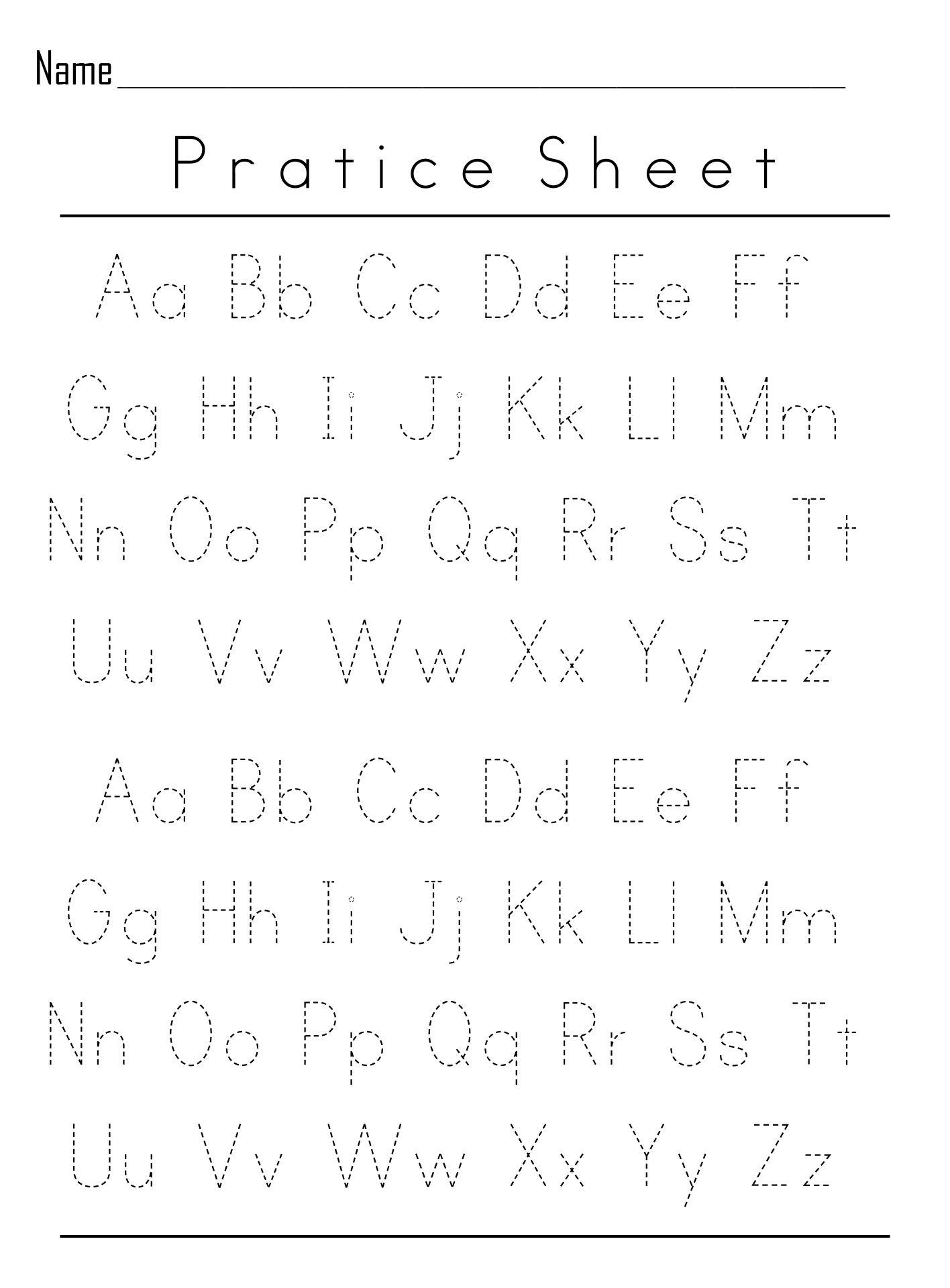 Printable Handwriting Worksheets For Kindergarten