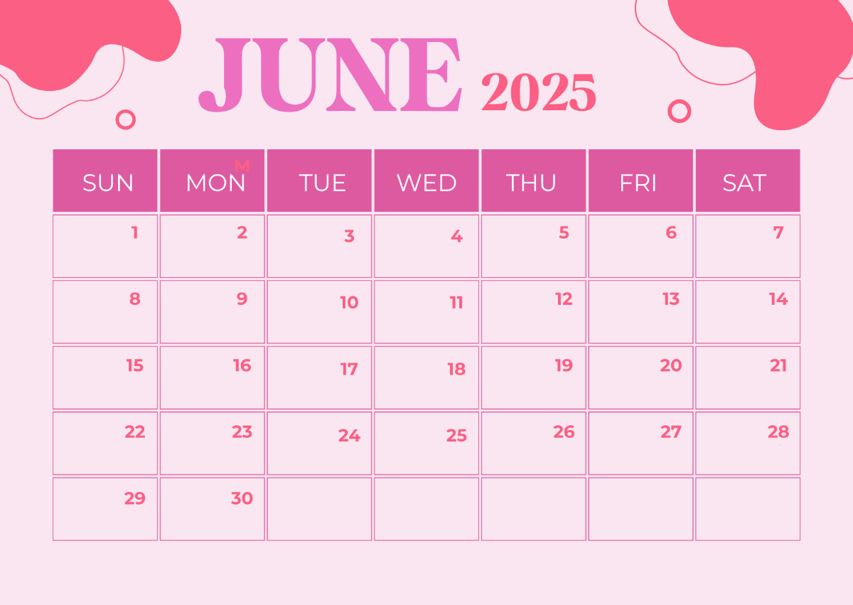 June Haircut Calendar 2025