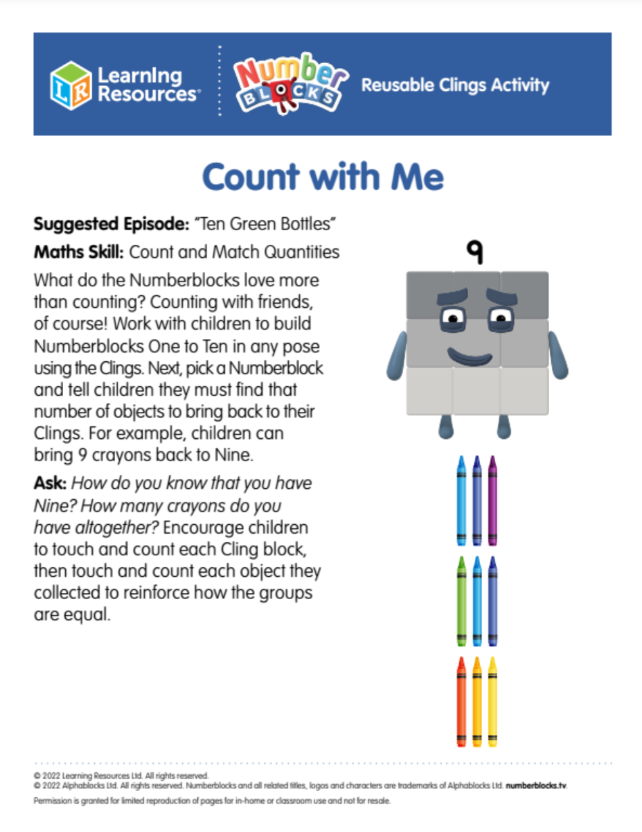 Free Numberblocks Activities For Kids Free Activity Sheets