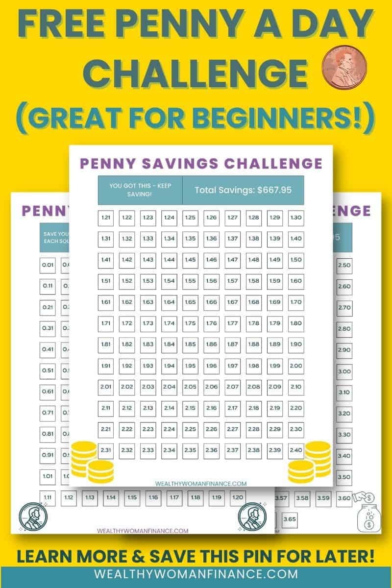 Free Penny Savings Challenge Printable To Save 600 Free Penny Savings Challenge Printable To Save 600