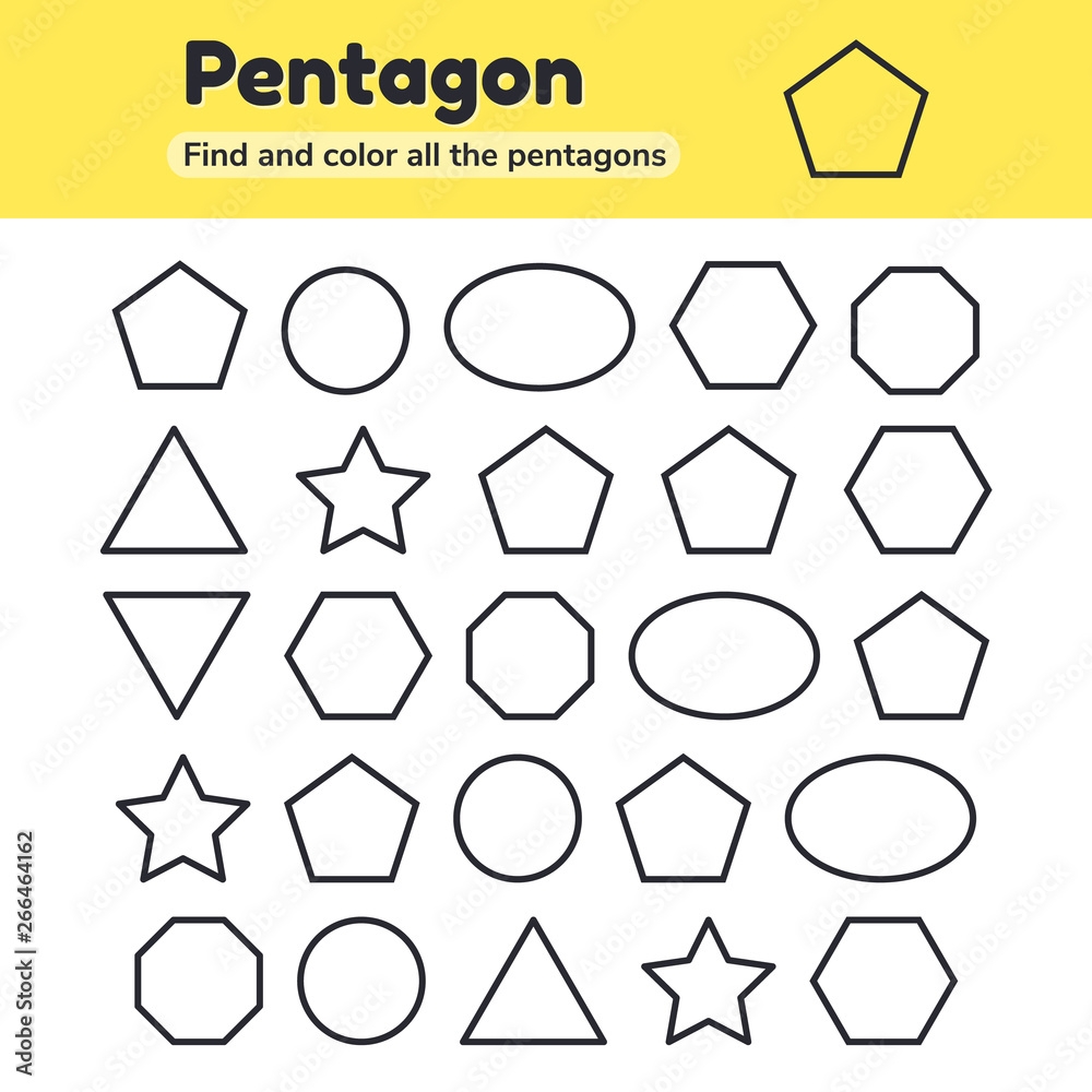 Free Pentagon Worksheet Download Free Pentagon Worksheet Png Images Free Worksheets On Clipart Library