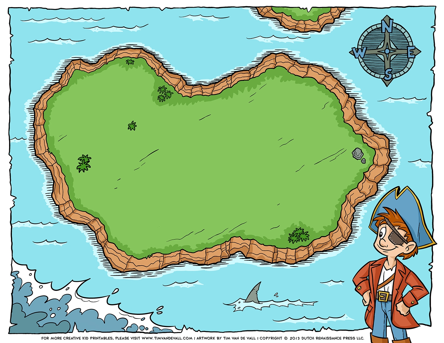 Blank Pirate Map Printable