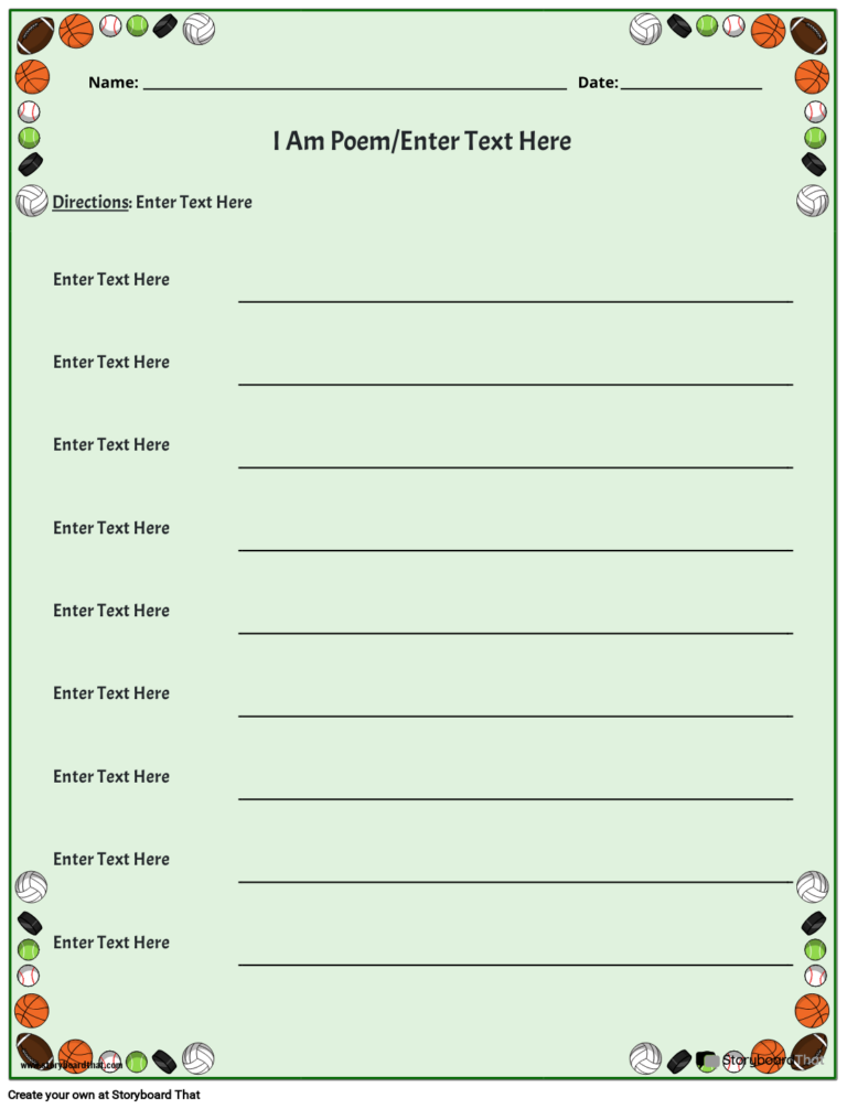 Free Poem Worksheet Templates Poetry Maker For Students