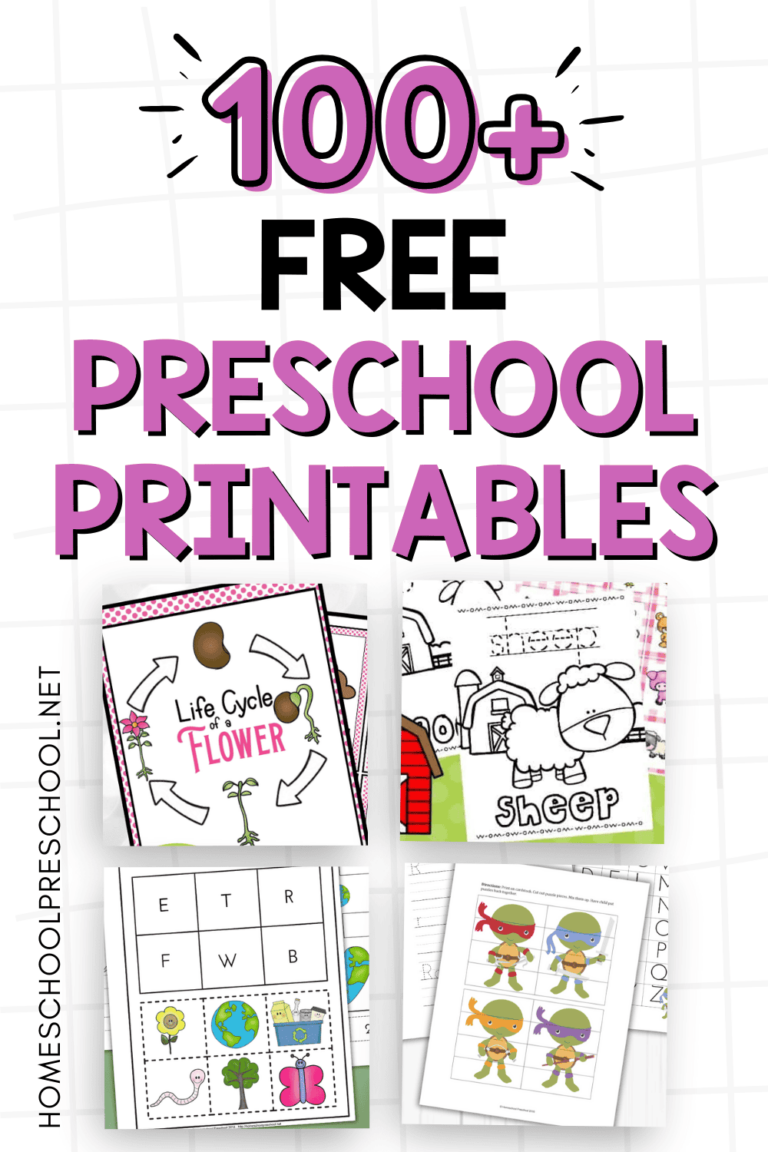 Free Preschool Printables For Fun Hands On Early Learning