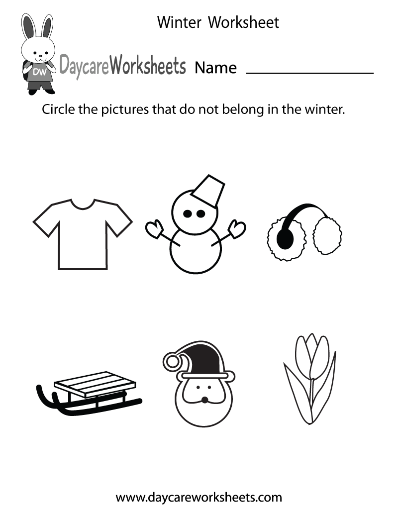 Winter Printable Worksheets
