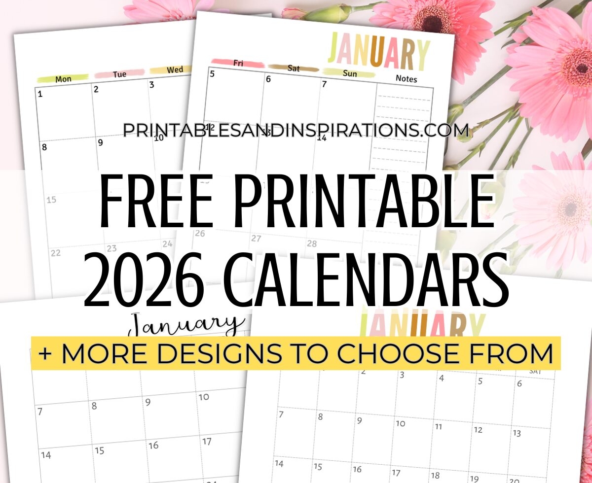 2026 Pdf Calendar Printable Free