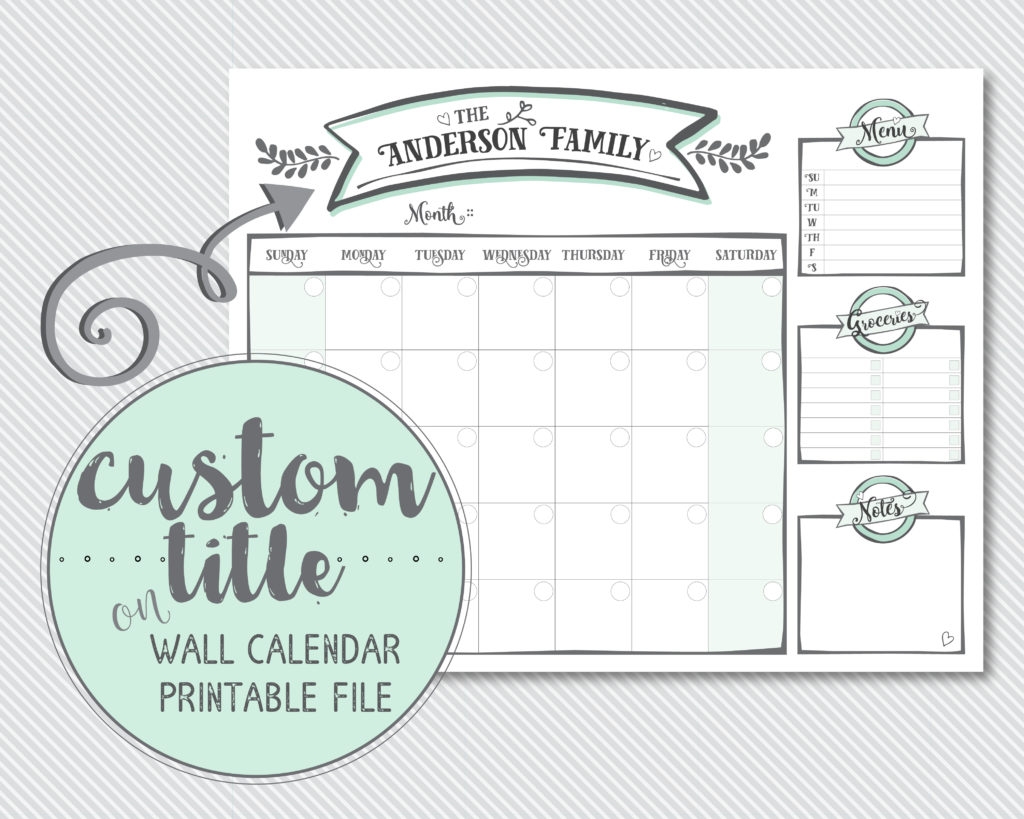 Free Printable A5 2018 Monthly Calendars Live Craft Eat