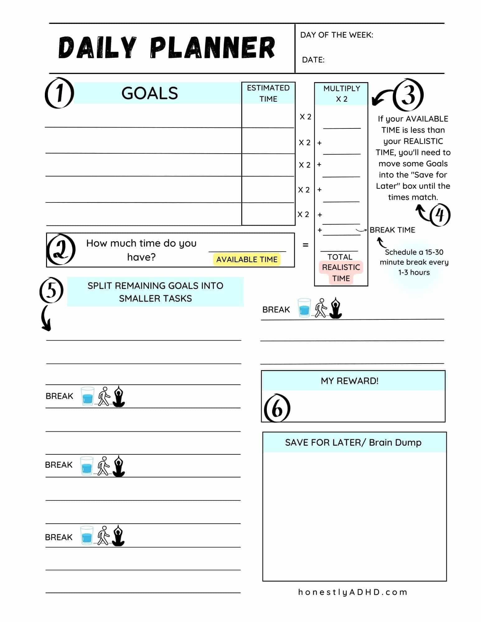 Printable Adhd Reward Chart