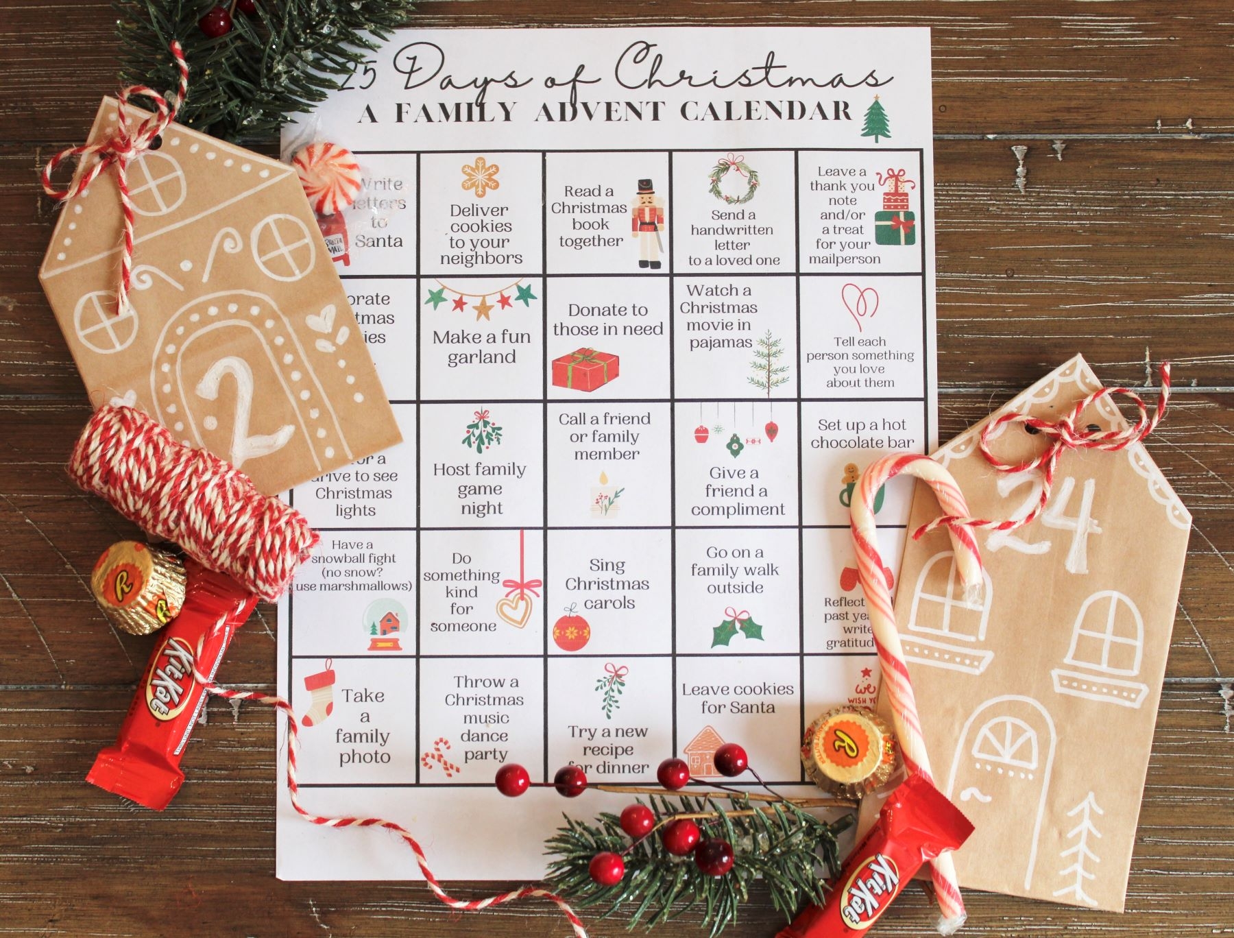 Free Printable Advent Calendar For Kids Families Little Miss TLC