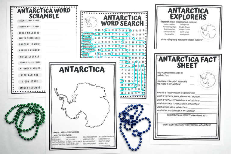 Free Printable Antarctica Worksheets For Kids