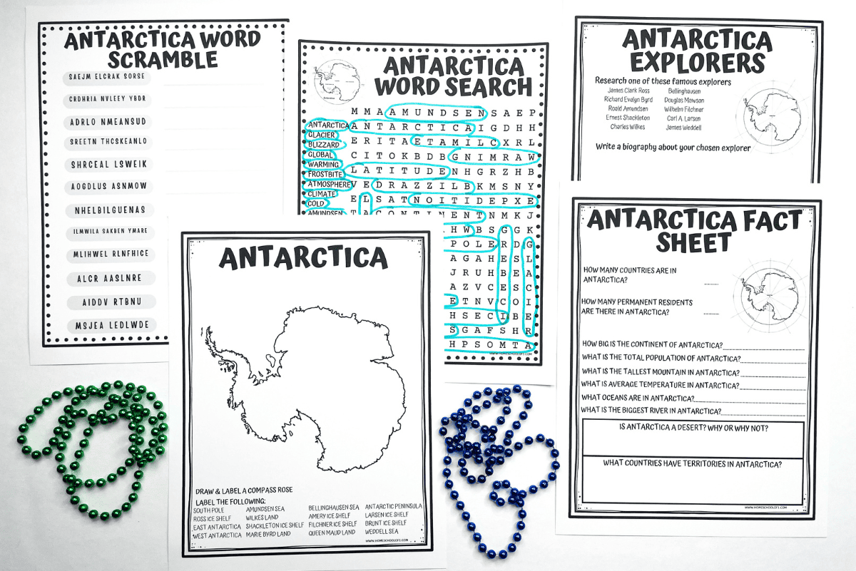 Free Printable Antarctica Worksheets For Kids