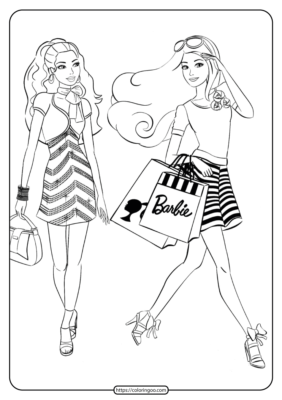 Free Printable Barbie Coloring Pages 03