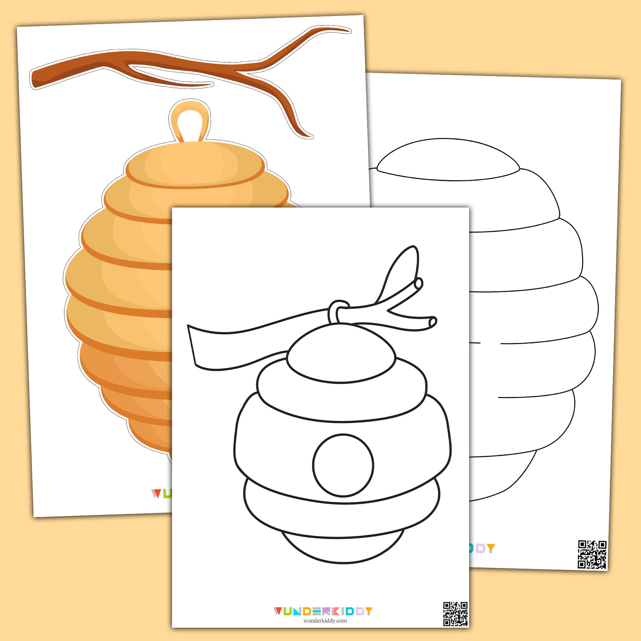 Free Printable Bee Template For Kindergarten Craft