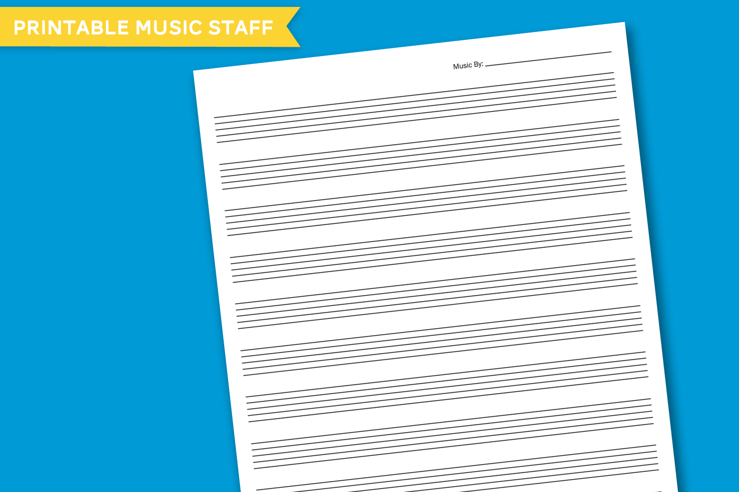 Free Printable Sheet Music Template