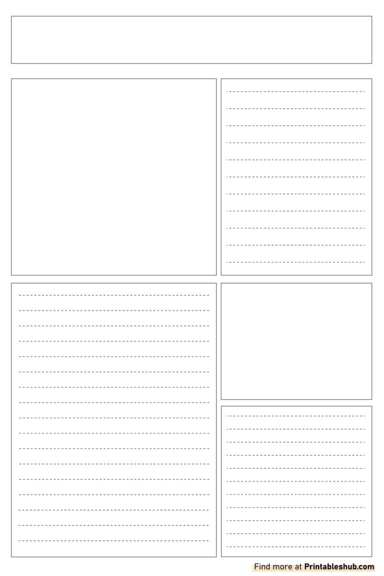 Free Printable Blank Newspaper Templates PDF Included Printables Hub